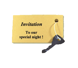 Send a key with an invitation