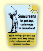 Sunscreen tube label