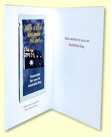 Australia Day Greeting Card - inside