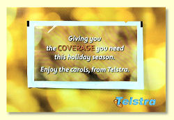 Telstra postcard - front