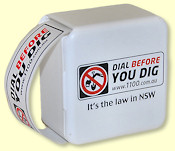 Dial Before You Dig dispenser