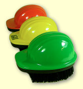 Hard Hat Brushes - orange, yellow green