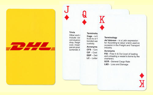 DHL Playing Card Brochure